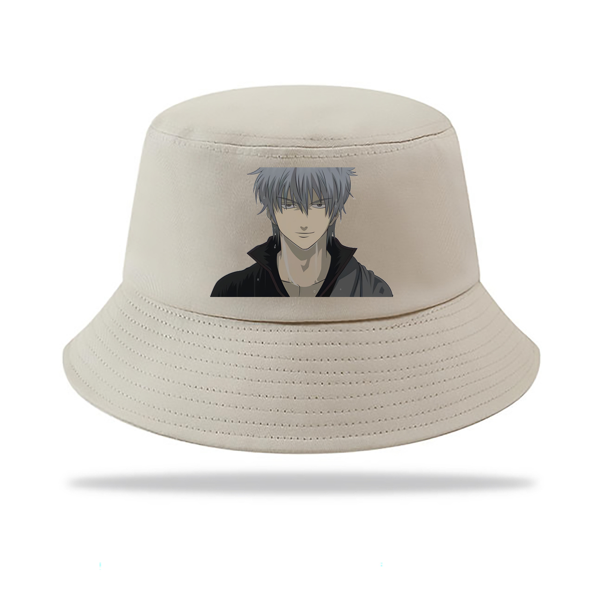 （画像用） ぎんたま 坂田銀時（さかたぎんとき） 神楽 志村新八（しむら しんぱち） GINTAMA Sakata Gintoki Kagura Shimura Shinpachi アウトドア日除けバケットハット